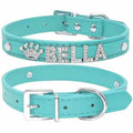 Edles Hundehalsband personalisiert mit Glitzersteinen + Symbol